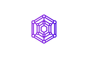 Modern Hexagonal Network Tech Logo, a Branding & Logo Template by Vectorium Studio