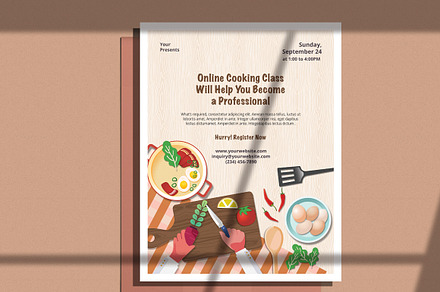 Cooking Classes Flyer and Insta Ad