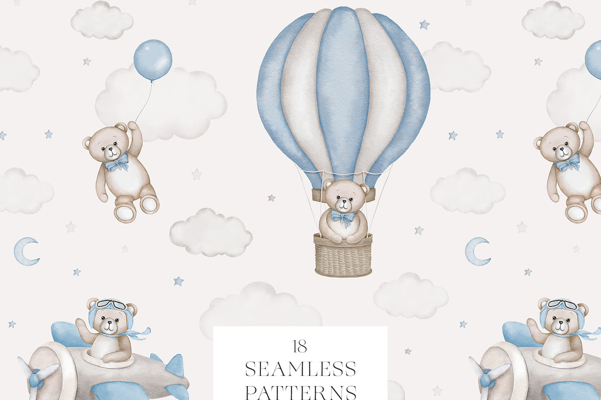 Baby Shower Bears - Kids Graphic Set, an Animal Illustration by Veris Studio (Photo 11 of 18)
