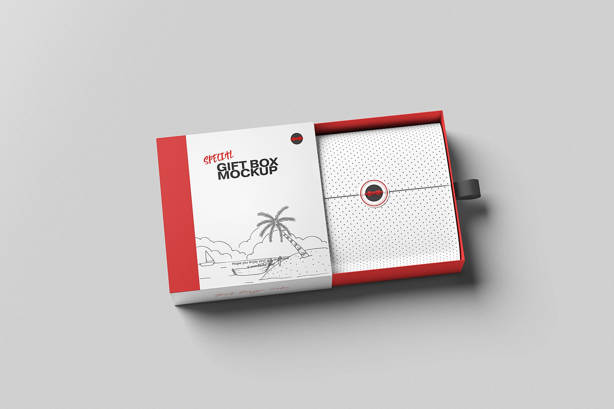 Gift Box Mockup, a Packaging Mockup by hokagata (Photo 3 of 5)