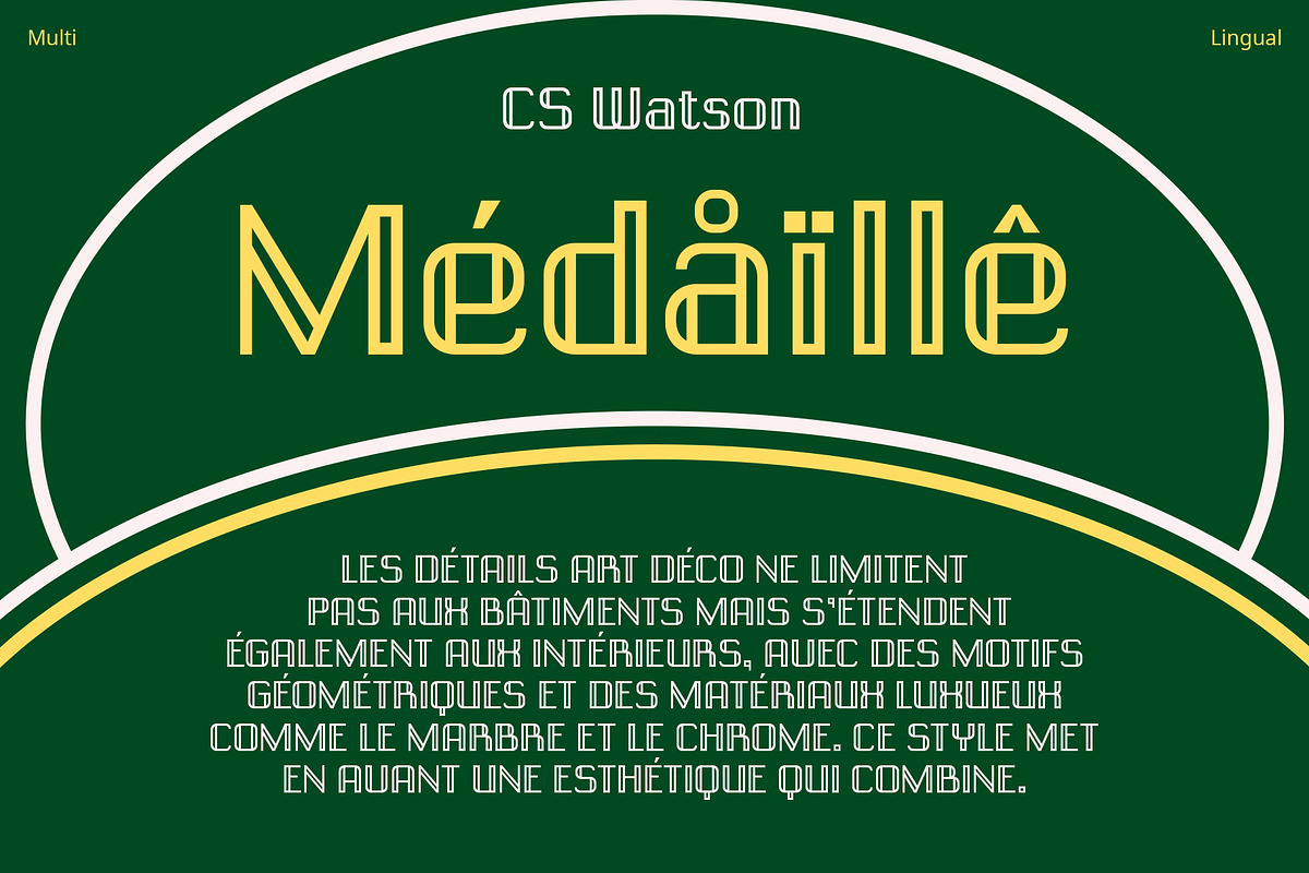 CS Watson – Art Deco Font, a Sans Serif Font by Craft Supply Co. (Photo 6 of 8)