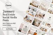 January Real Estate Instagram Posts, a Social Media Template by Marketing Templates Co. (Thumbnail 2 of 10)