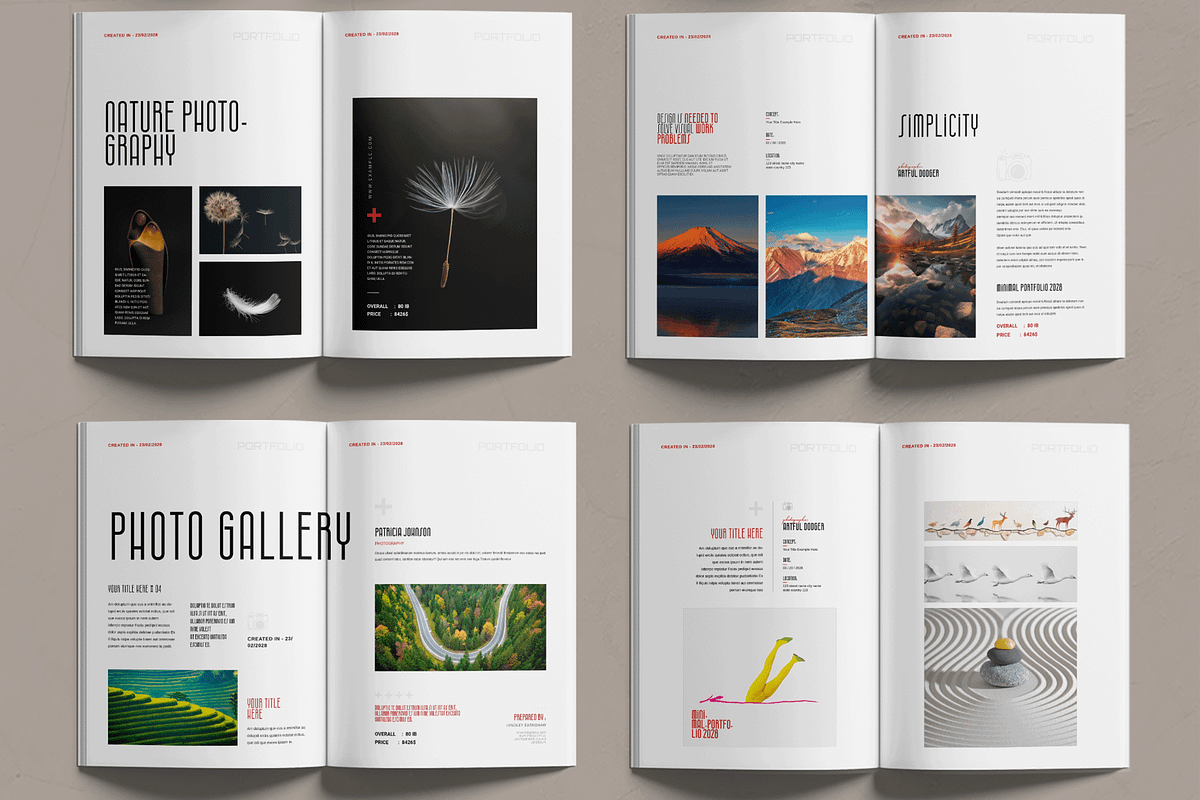 Photography Portfolio Template, a Brochure Template by MightyDesign (Photo 3 of 6)