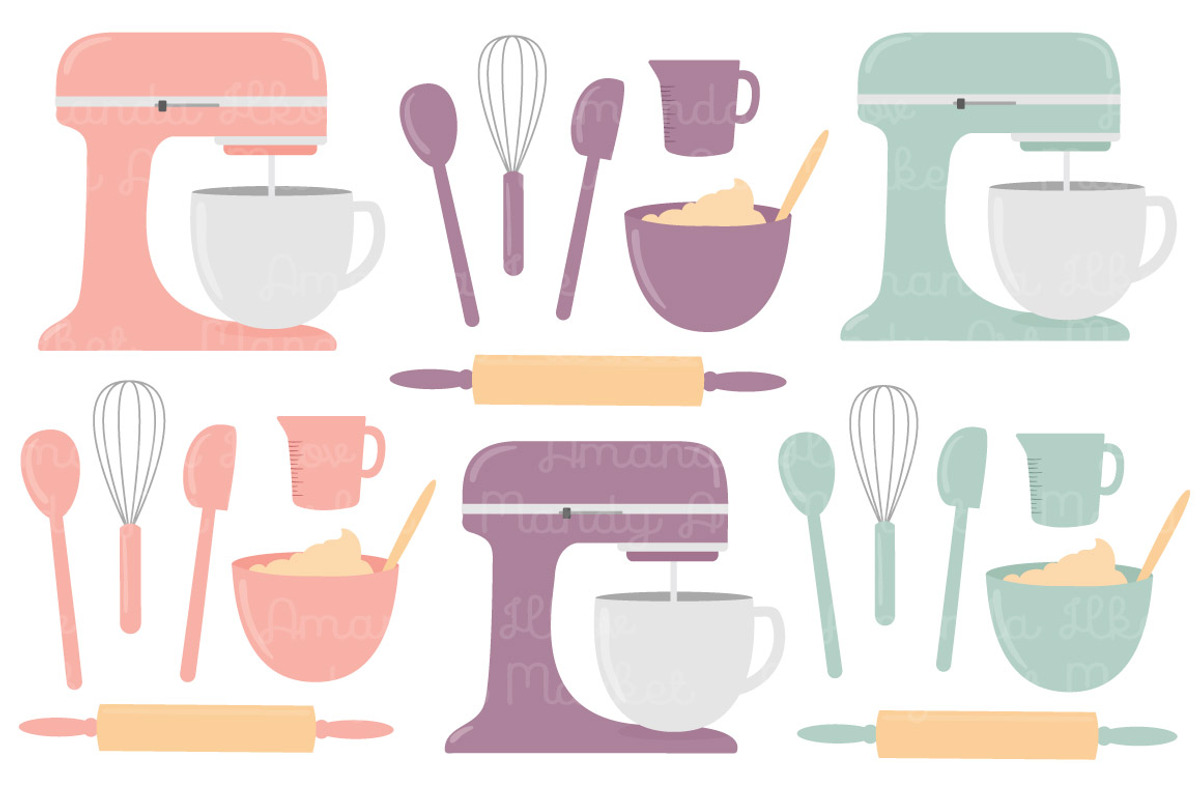 Vintage Baking Clipart & Vectors, an Illustration by Amanda Ilkov (Photo 3 of 4)