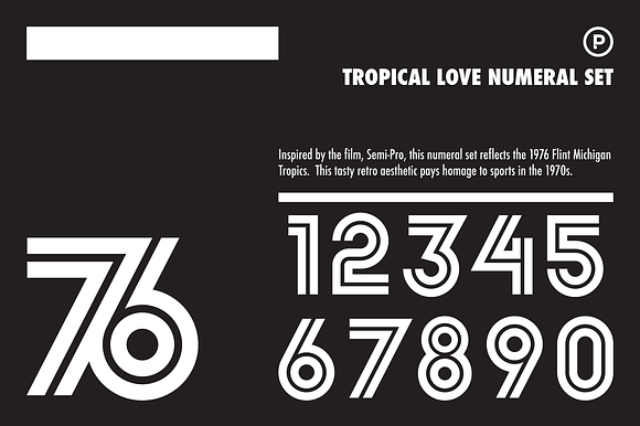 Tropical Love Numeral Set preview 8