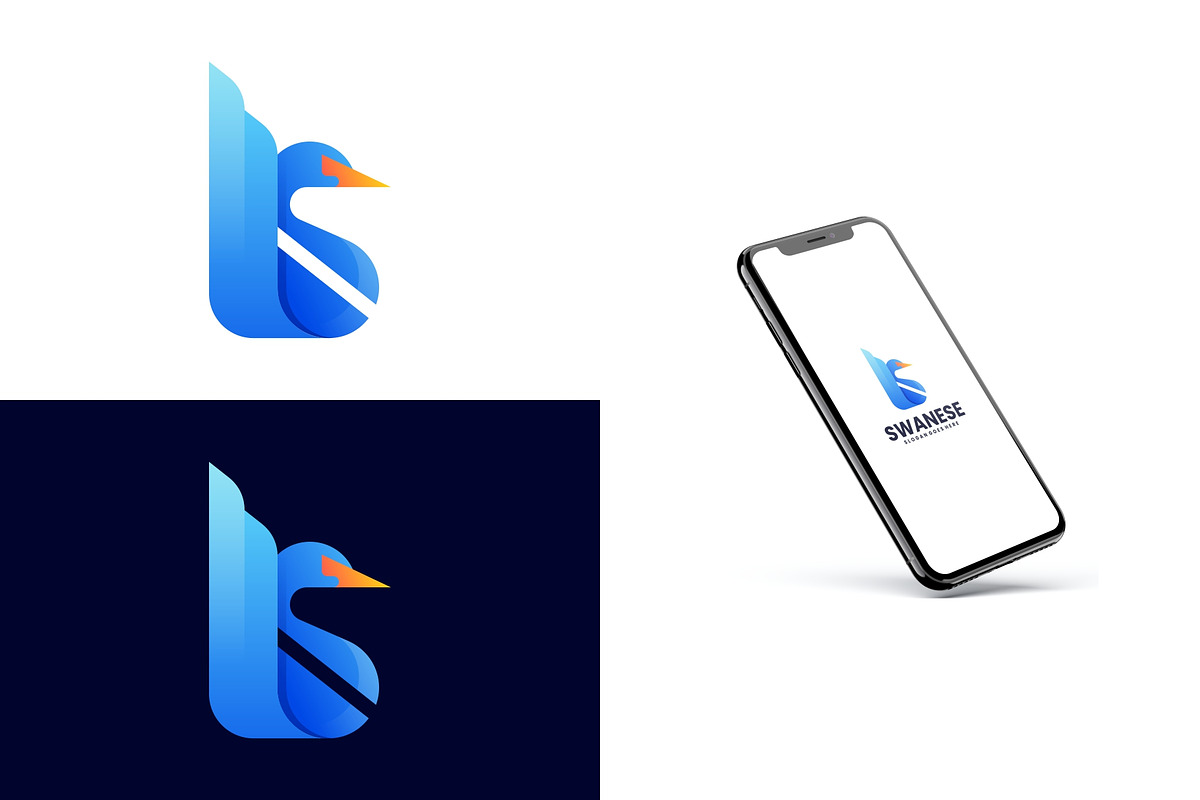 Gradient Modern Swan Logo Design, a Branding & Logo Template by Artnivora.Std (Photo 3 of 4)