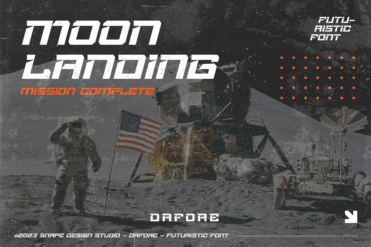 Dafore - Futuristic Font, a Sans Serif Font by Snape Design Studio (Photo 4 of 5)