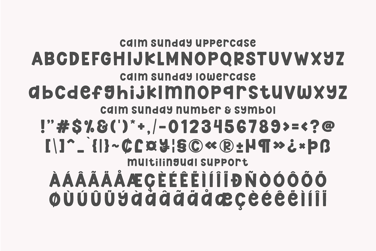 Calm Sunday - Playful Display Font, a Handwritten Font by Keithzo (Photo 8 of 8)