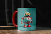 Retro Robots, a Decorative Illustration by Typedreams.site (Thumbnail 3 of 7)