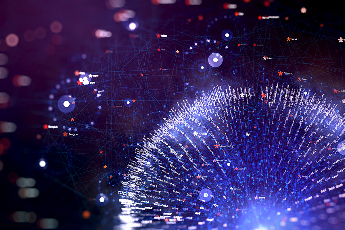 20 Big Data Abstract Backgrounds, a Technology Illustration by Handmadefont (Photo 12 of 19)