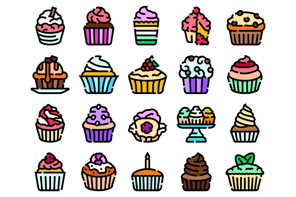 Sweet dessert cupcakes and muffins, an Object Graphic by pikepicture (Photo 2 of 3)