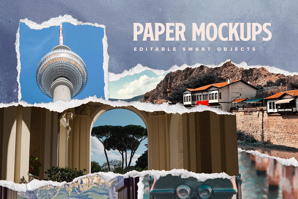 Torn Paper Cliparts & Mockups, a Mockup by veila.me (Photo 4 of 10)
