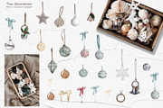 Farmhouse Christmas Watercolor Set, a Seasonal Illustration by BarvArt (Thumbnail 18 of 28)