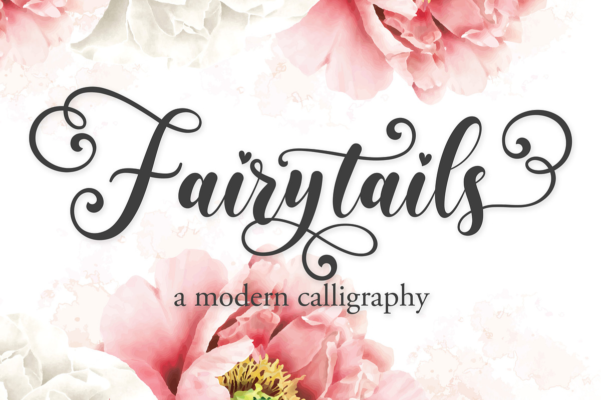 Fairytails | Modern Calligraphy, a Script Font by Almeera Std (Photo 1 of 12)