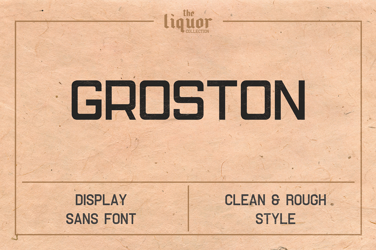 The Liquor Font Collection, a Sans Serif Font by Bart Wesolek (Photo 5 of 10)