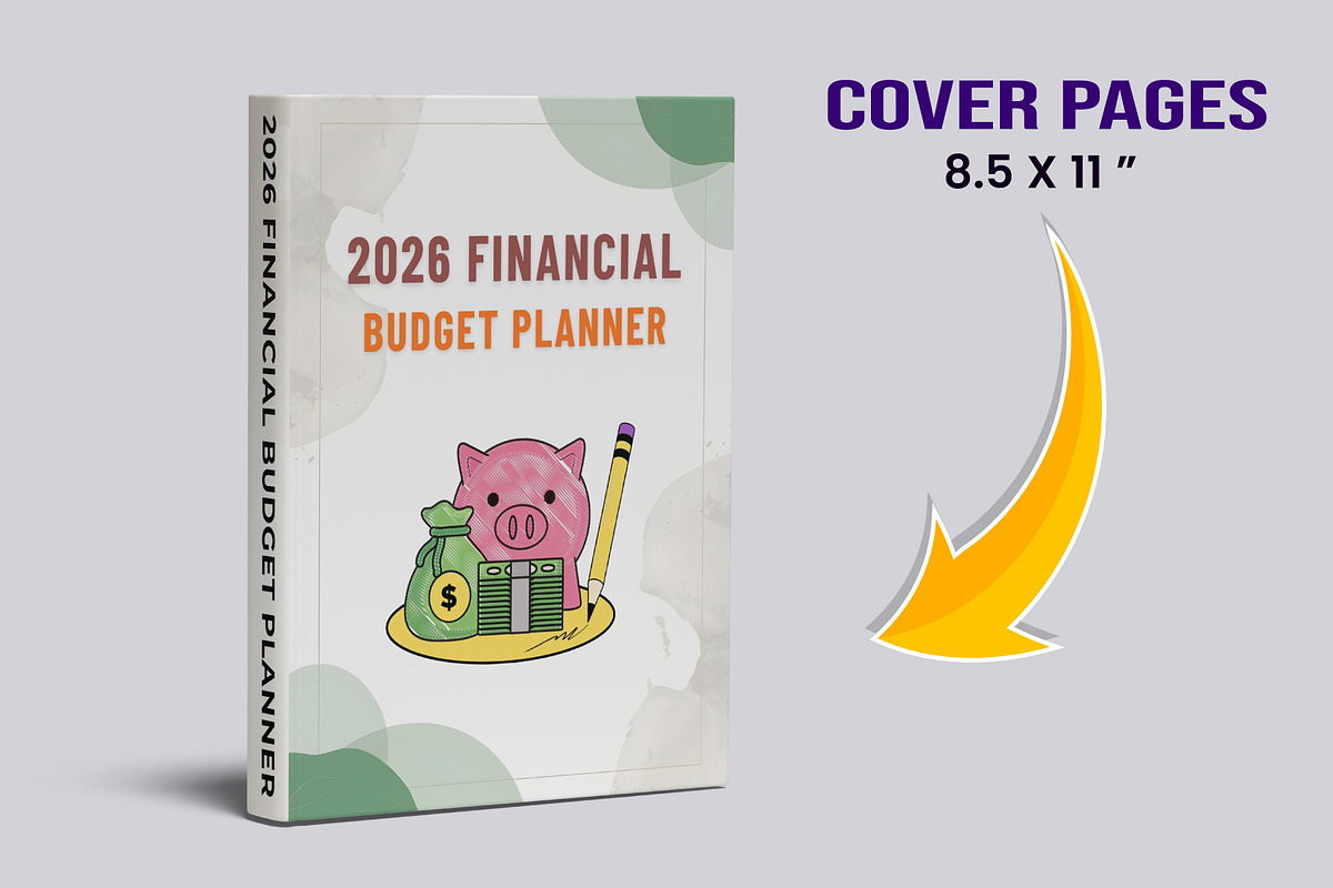 2026 Financial Budget Planner, a Stationery Template by Designmela01 (Photo 8 of 10)