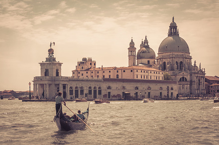 Grand canal in venice featuring gondola, architecture, and attraction, an Architecture Photo by Lopatin Photo