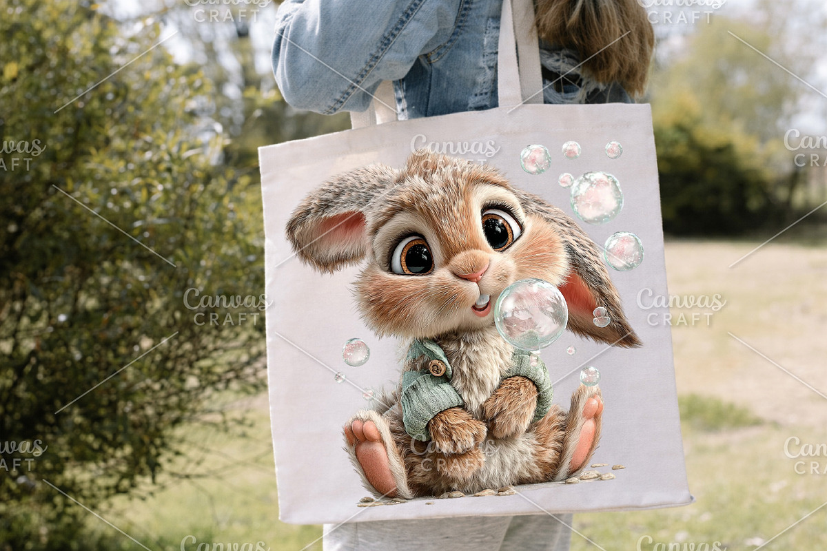 Easter Baby Bunny Clipart Bundle, an Illustration by Canvas Craft (Photo 6 of 7)