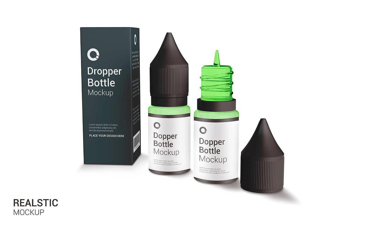 Frosted Glass Dropper Bottle Mockup, a Product Mockup by graphypix (Photo 1 of 4)