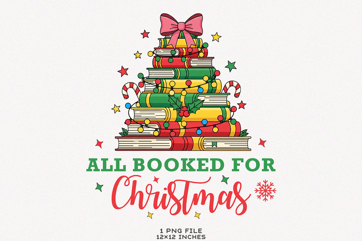 Christmas All Booked for Christmas, an Illustration by SinaCreation (Photo 1 of 7)