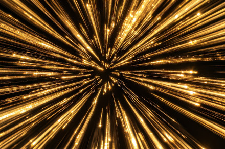 Abstract Golden Light Rays & Sparkle, a Background Photo by Virgo Studio