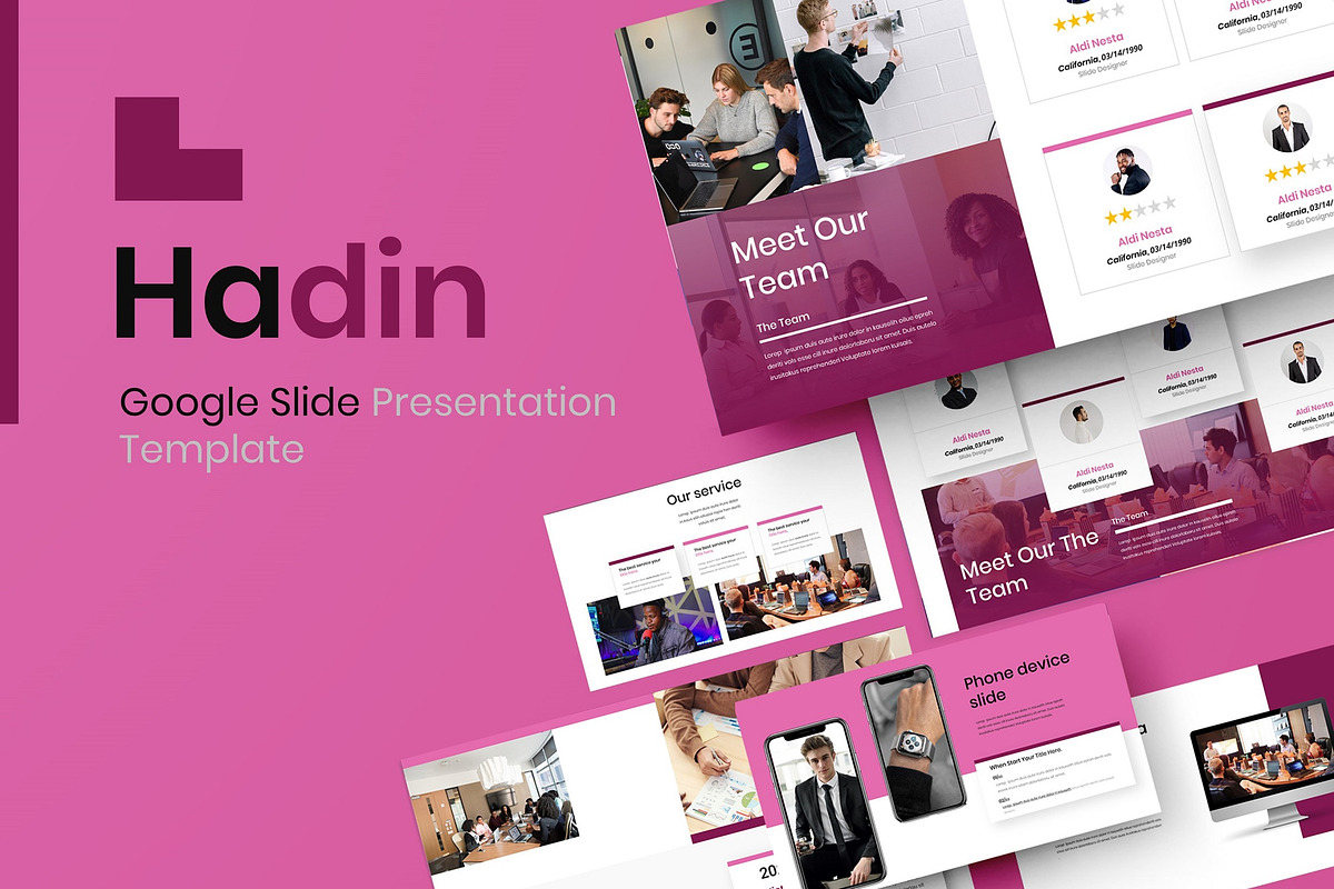 Hadin - Business Google Slide Templa, a Presentation Template by Dens Creative Studio (Photo 1 of 6)