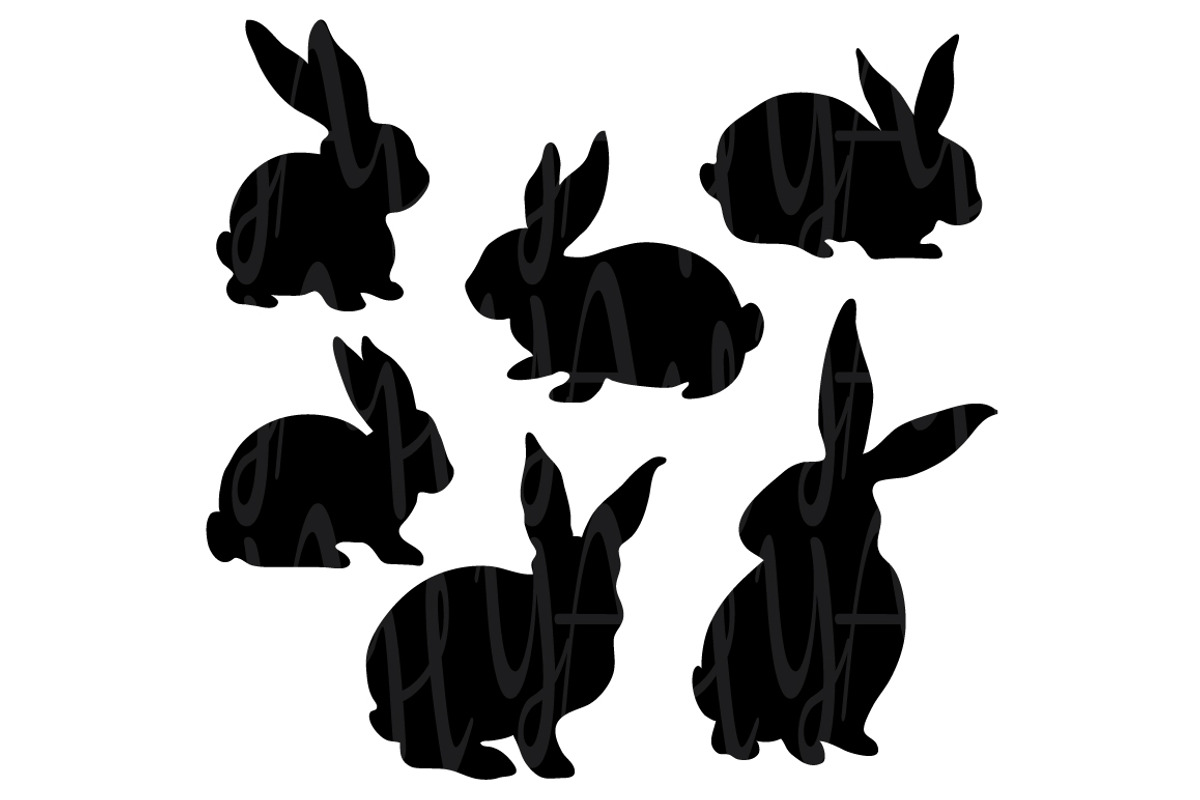 Easter Bunny Silhouette, an Illustration by YenzArtHaut