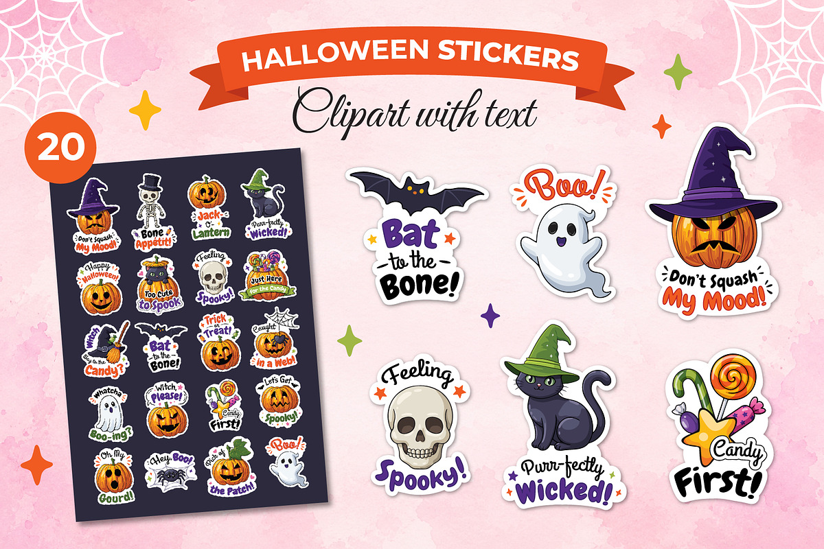 Halloween Stickers Vector, an Object Graphic by Iryna Denysova (Photo 4 of 6)