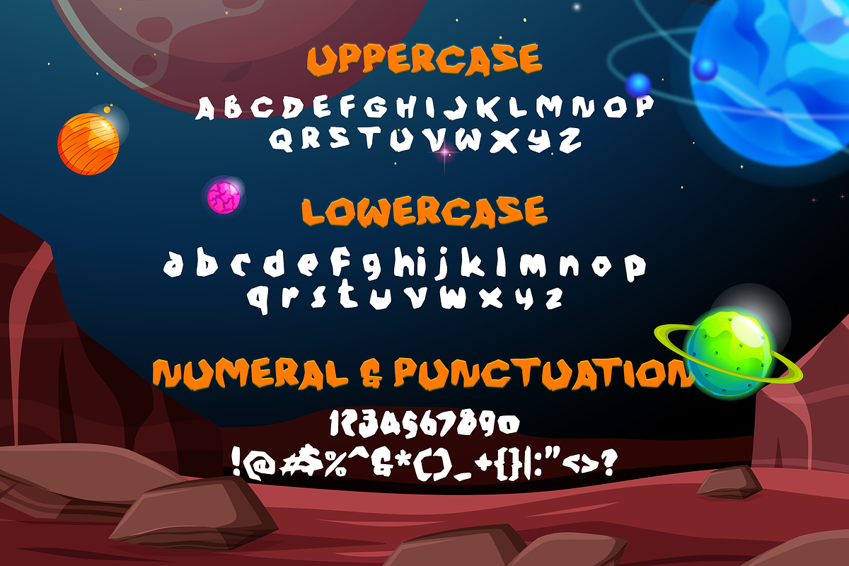 Rockgan Space Display Font, a Sans Serif Font by Haws.std (Photo 2 of 6)