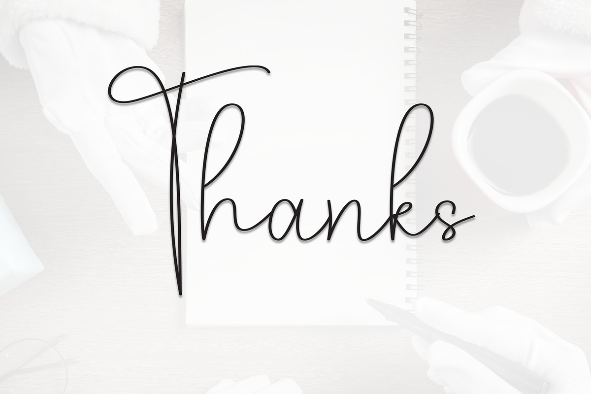 Gloves Signature | Script Font, a Handwritten Font by Scratchones (Photo 8 of 8)