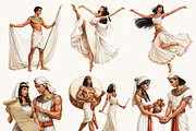 Egyptian Watercolor Clipart Bundle, an Object Illustration by BusyDaydesign (Thumbnail 5 of 9)