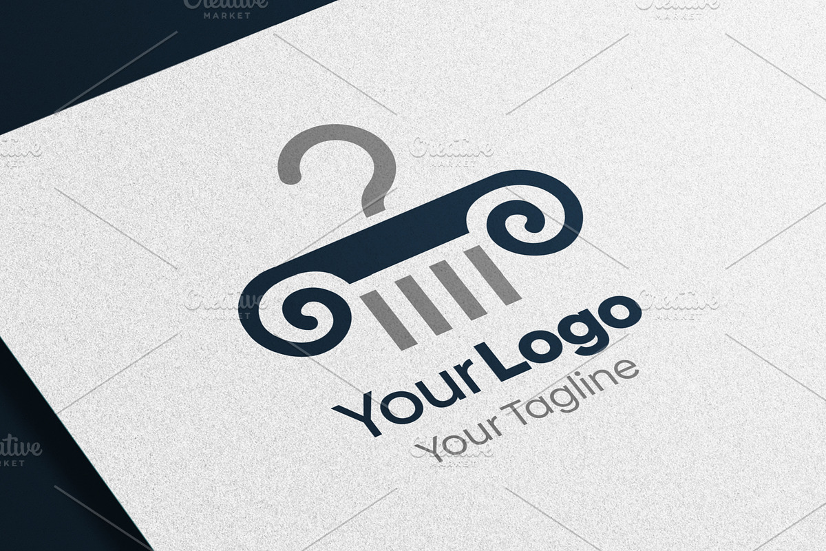 Pillar Laundry Logo Template, a Branding & Logo Template by Grapixy (Photo 1 of 3)