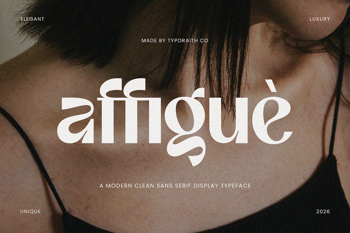 Affigue | Modern Clean Sans Serif, a Sans Serif Font by Typoraith Co (Photo 1 of 15)