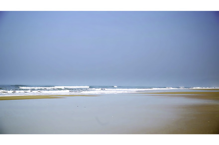 A peaceful and tranquil beach, a Nature Photo by Media Whale Stock