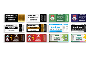 Set Of Sports And Admit on Ticket, a Stationery Template by Kazi Hossain