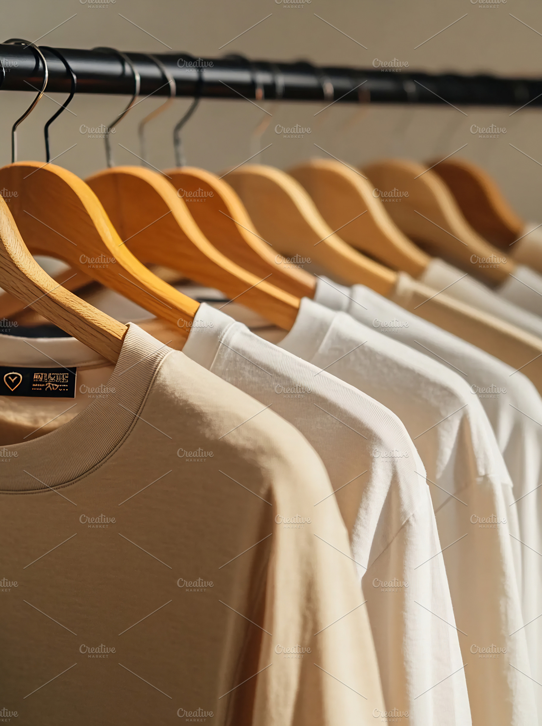 Chic neutral t-shirt line, a Photo by Beautiful things