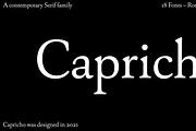 Capricho, a Serif Font by Hoftype (Thumbnail 1 of 14)