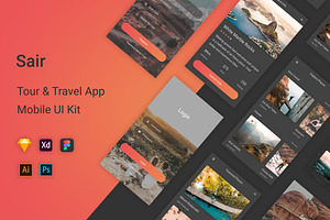 Sair - Tour & Travel UI Kit