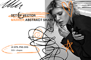 300+ vector marker abstract shapes, an Object Graphic by Kyuubisa's Graphics (Thumbnail 1 of 5)