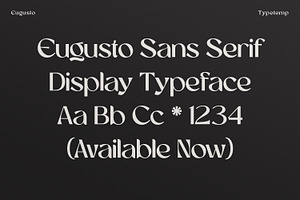 Eugusto Display Typeface