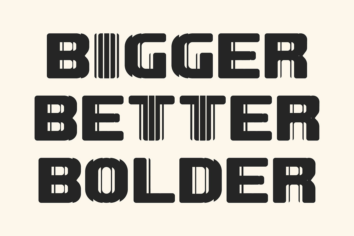 Baedar Refracted, a Sans Serif Font by Craft Supply Co. (Photo 2 of 8)