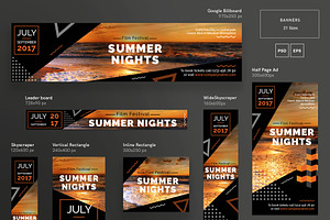 Banners Pack Summer Nights