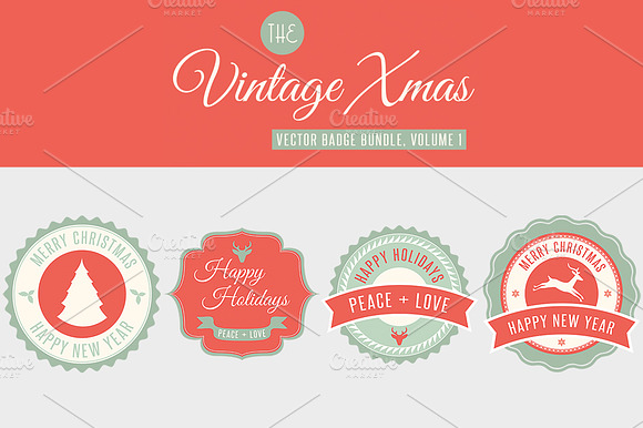 Christmas Vector Badge Bundle Vol 1