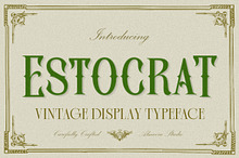 Estocrat - Vintage Display Serif Fon