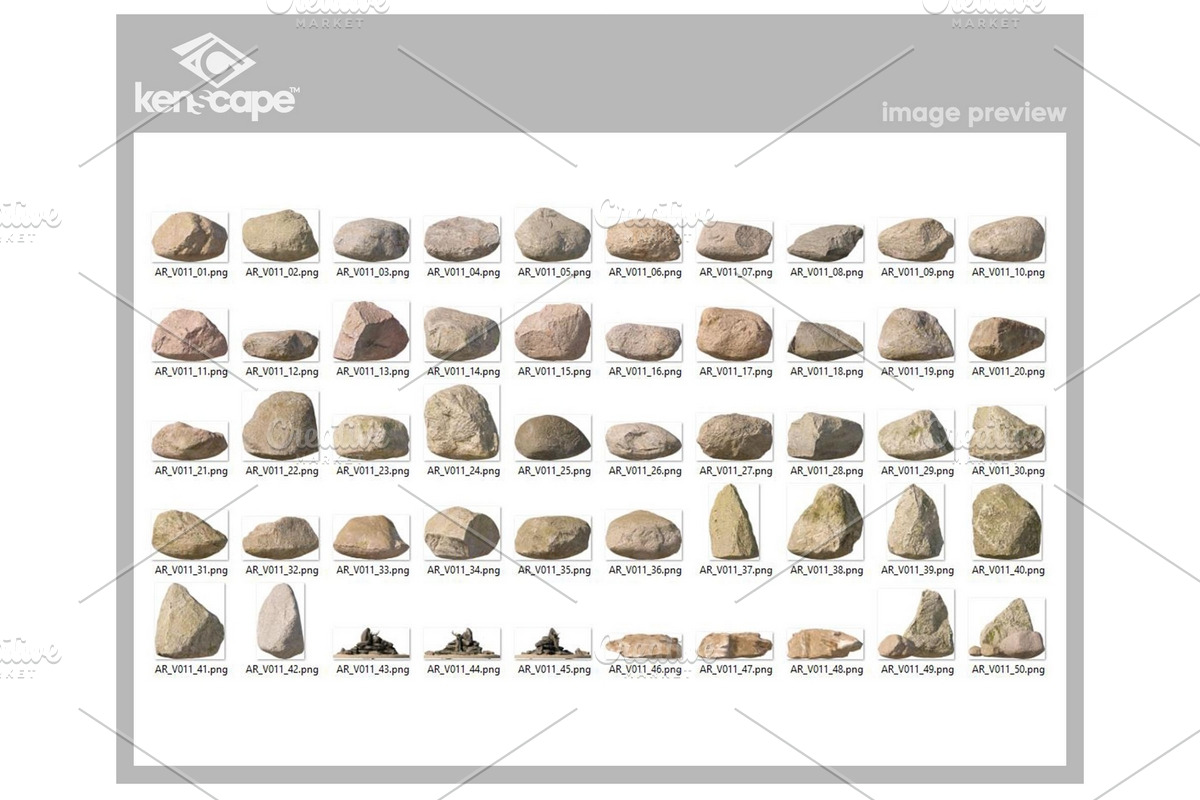 50 Assorted Stones Photo Overlays, a Nature Photo by KenScape (Photo 3 of 3)