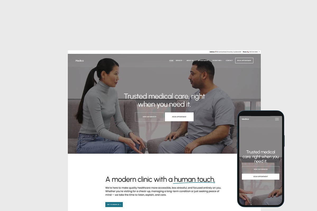 Clinic - Squarespace Website Template