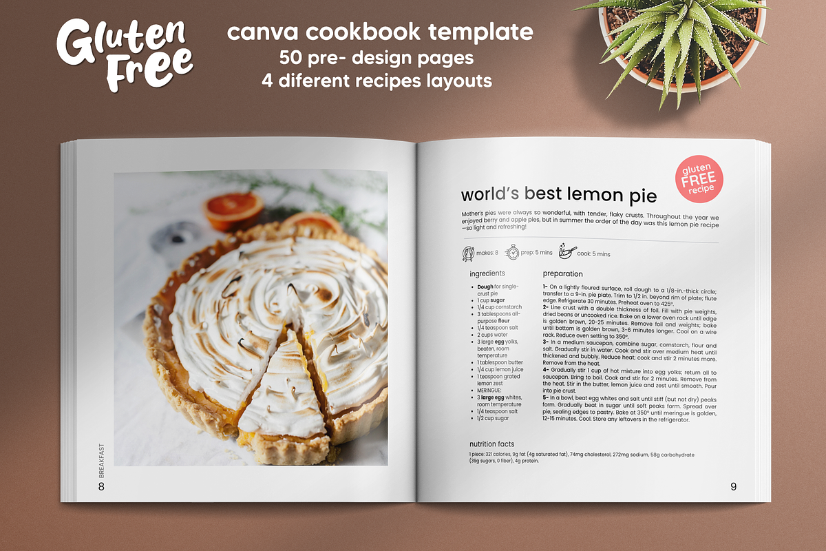 Canva Square Cookbook Template, a Magazine Template by DeLaGranSiete (Photo 5 of 7)