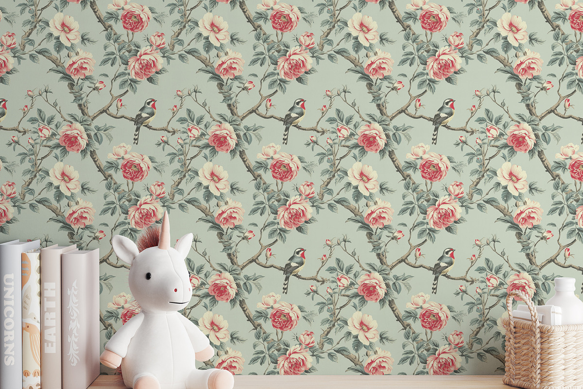 Chinoiseries Toile Seamless Patterns, a Pattern Graphic by Olya Creative (Photo 4 of 25)