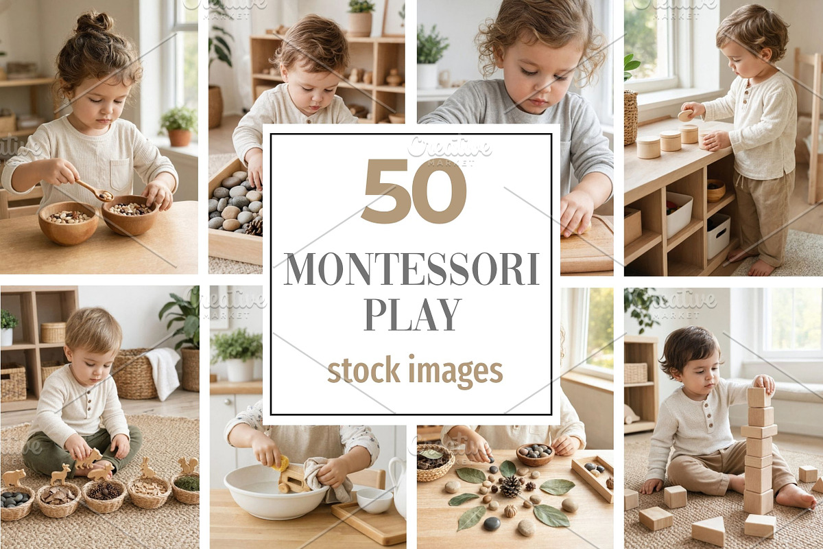 Montessori Play Stock Photo, a School & Education Photo by Selenique Studio (Photo 1 of 11)