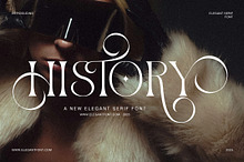 History Elegant Ligature Serif Font